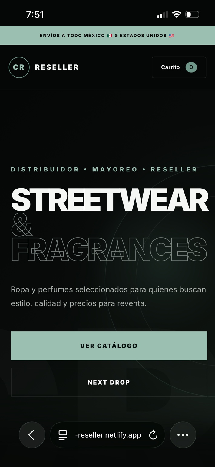 CR Reseller website
